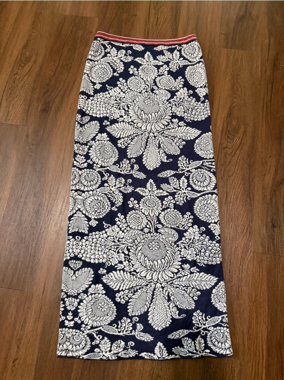 Rare Peruvian Connection
ANJALI Knitted Floral 100% Pima Maxi Skirt spring $188
